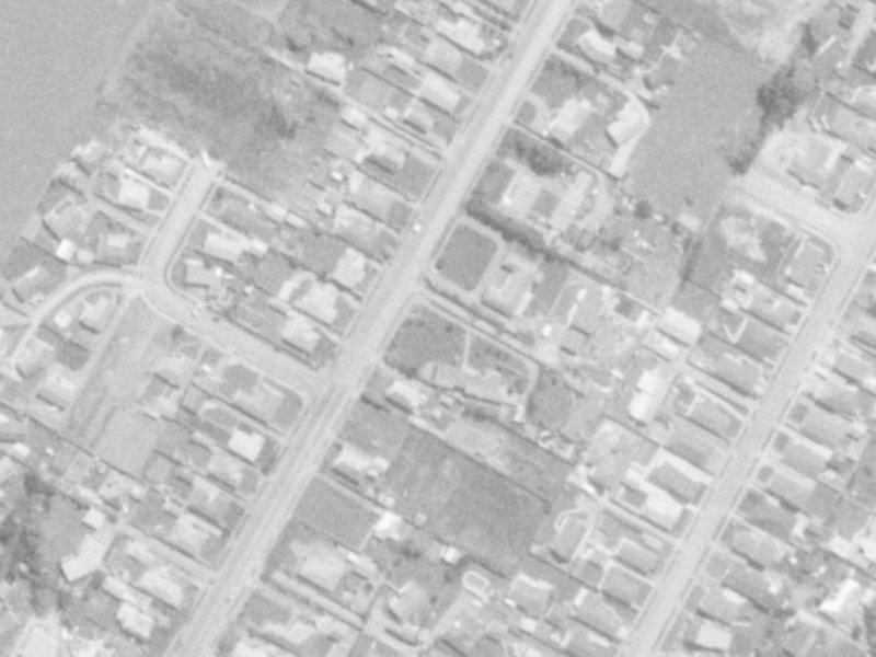 136B Highsted Road from the air, 1975-1979