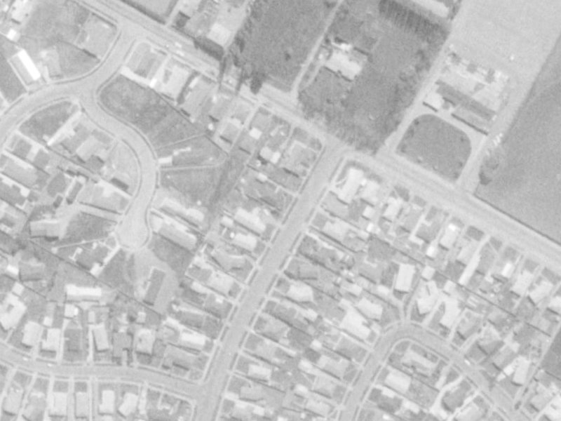 93 Cotswold Avenue from the air, 1975-1979