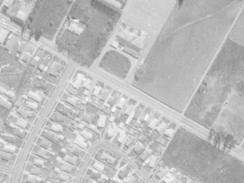 297 Sawyers Arms Road from the air, 1975-1979
