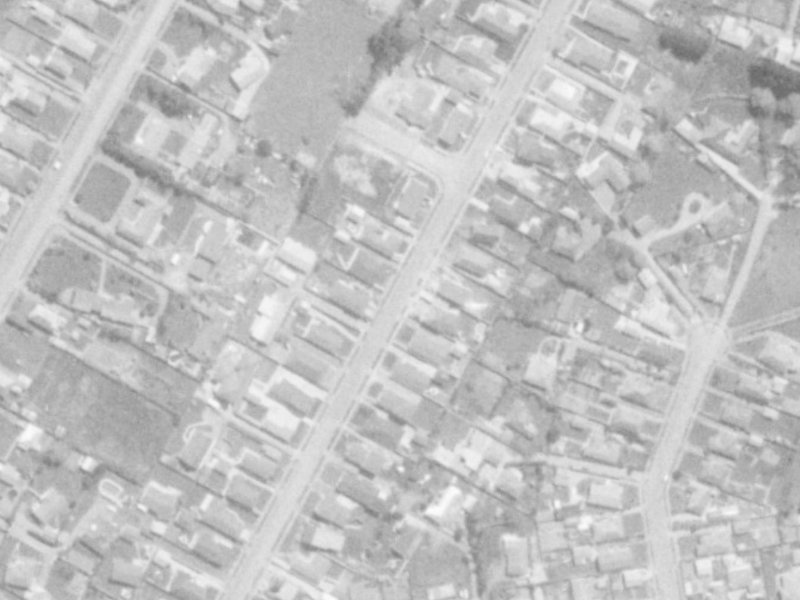 Kimberley Street from the air, 1975-1979