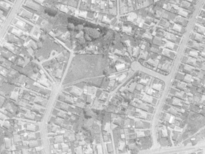 11B Cherry Place from the air, 1975-1979