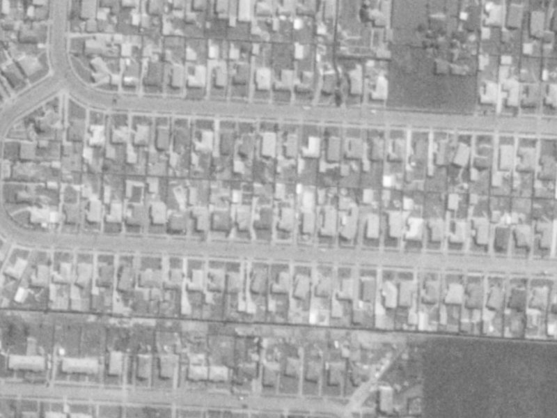 49 Wingate Street from the air, 1975-1979