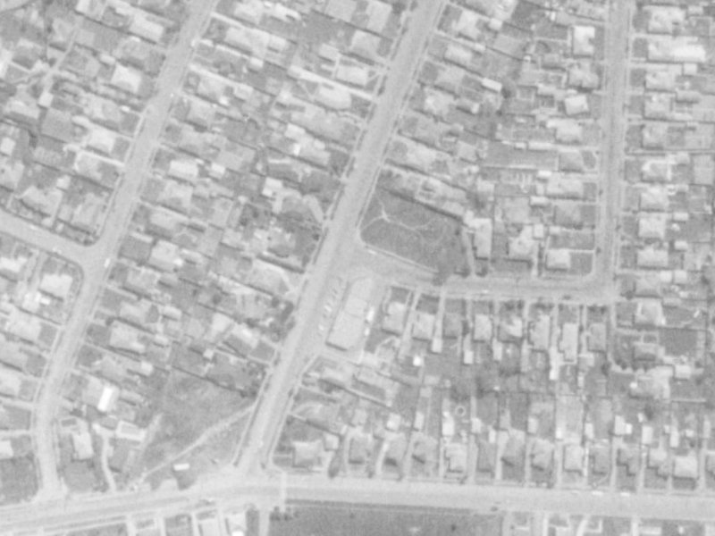 24 Grampian Street from the air, 1975-1979