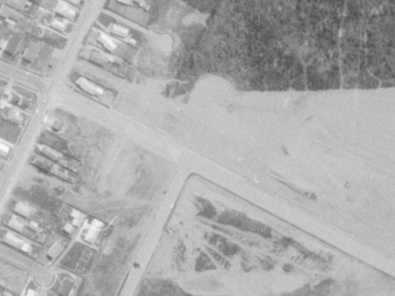 100 Queenspark Drive from the air, 1975-1979