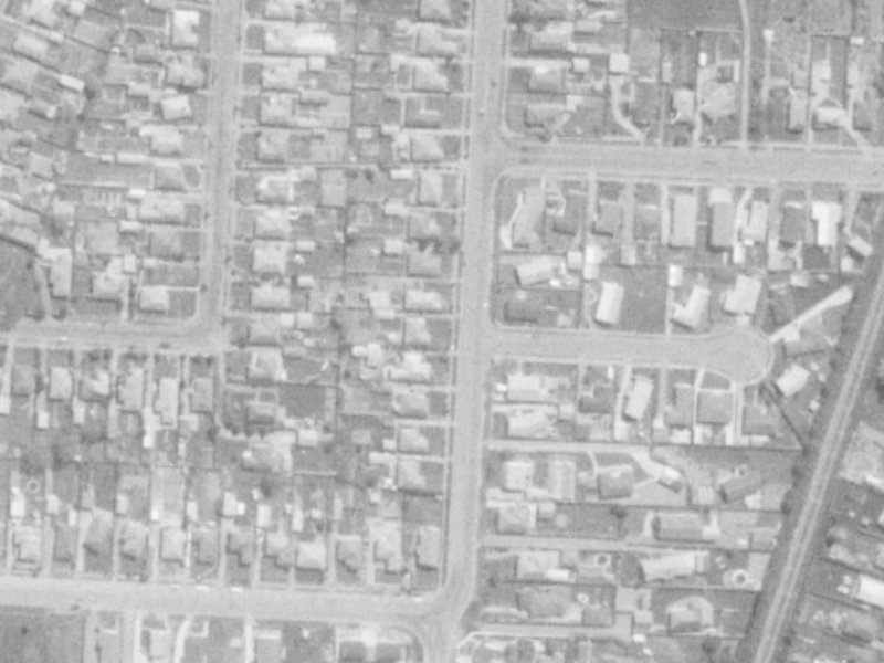 49A Cavendish Road from the air, 1975-1979