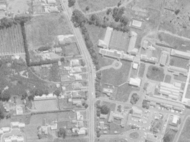 309 Burwood Road from the air, 1975-1979
