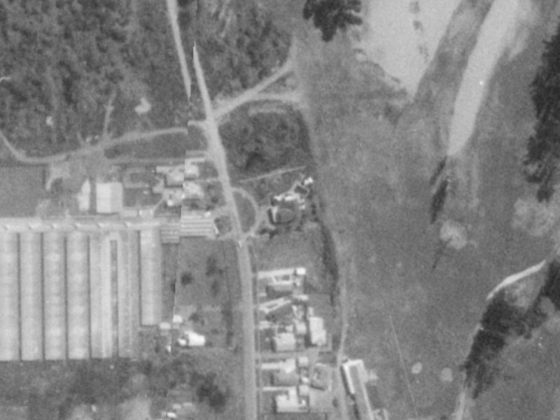 482 Bower Avenue from the air, 1975-1979