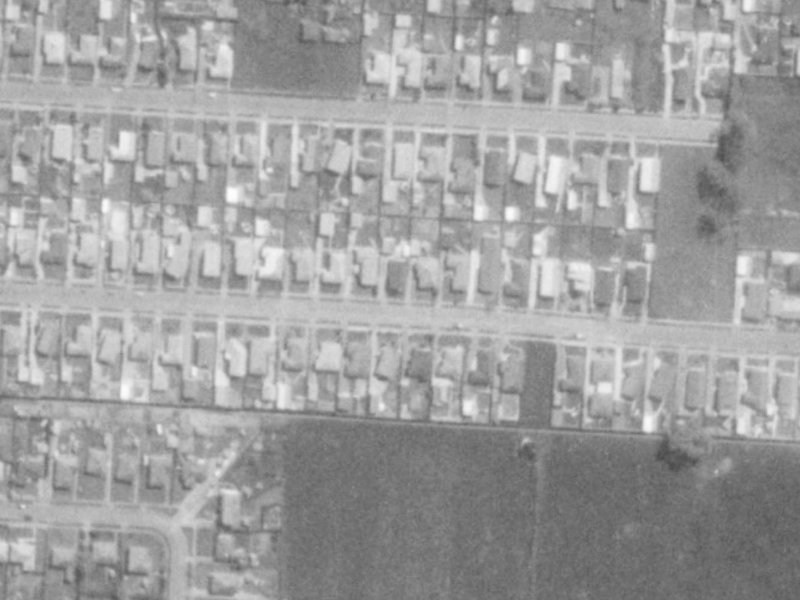 Wingate Street from the air, 1975-1979