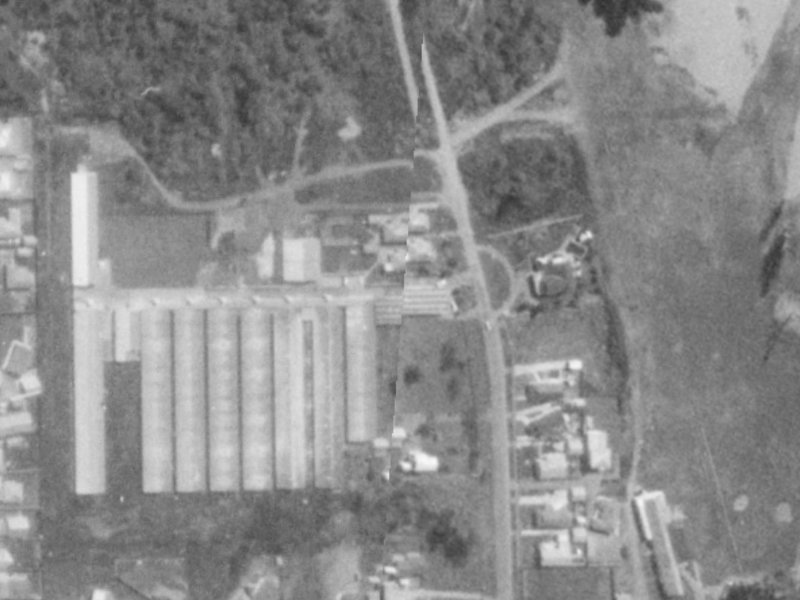 Bower Avenue from the air, 1975-1979