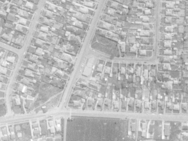 5A Jocelyn Street from the air, 1975-1979
