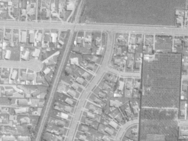 53 Uxbridge Street from the air, 1975-1979