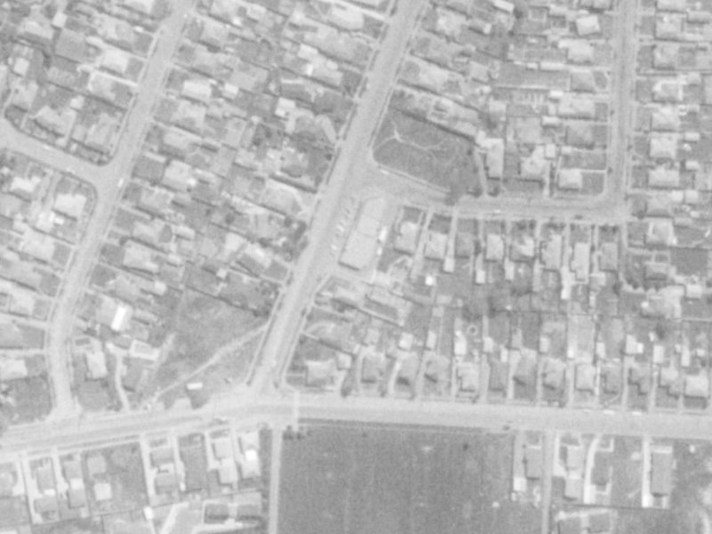 12 Grampian Street from the air, 1975-1979