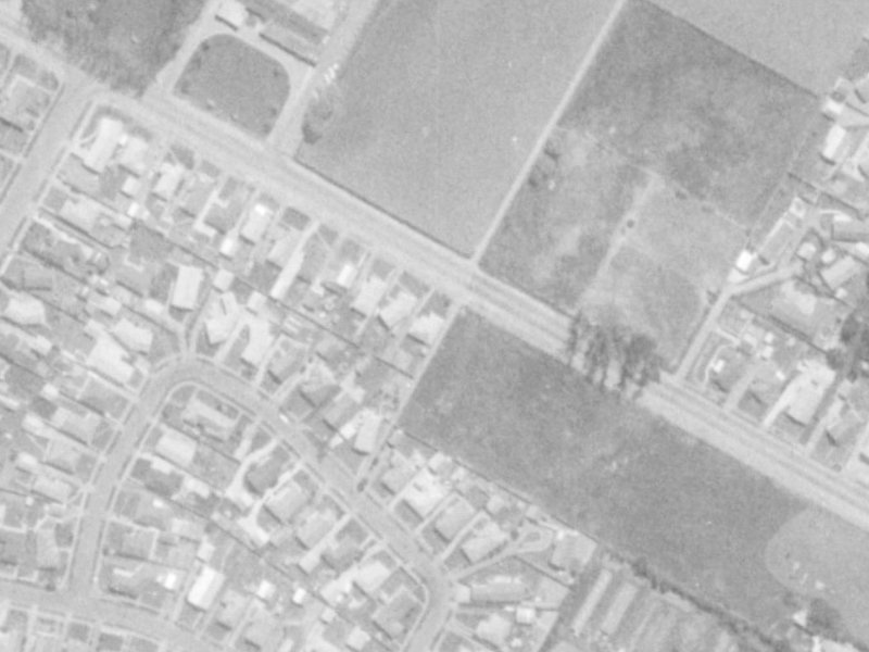285 Sawyers Arms Road from the air, 1975-1979