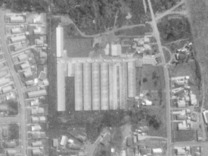Rue de la Mare from the air, 1975-1979