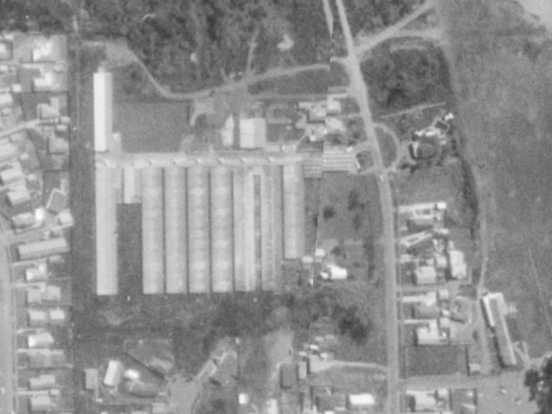 6 Rue de la Mare from the air, 1975-1979
