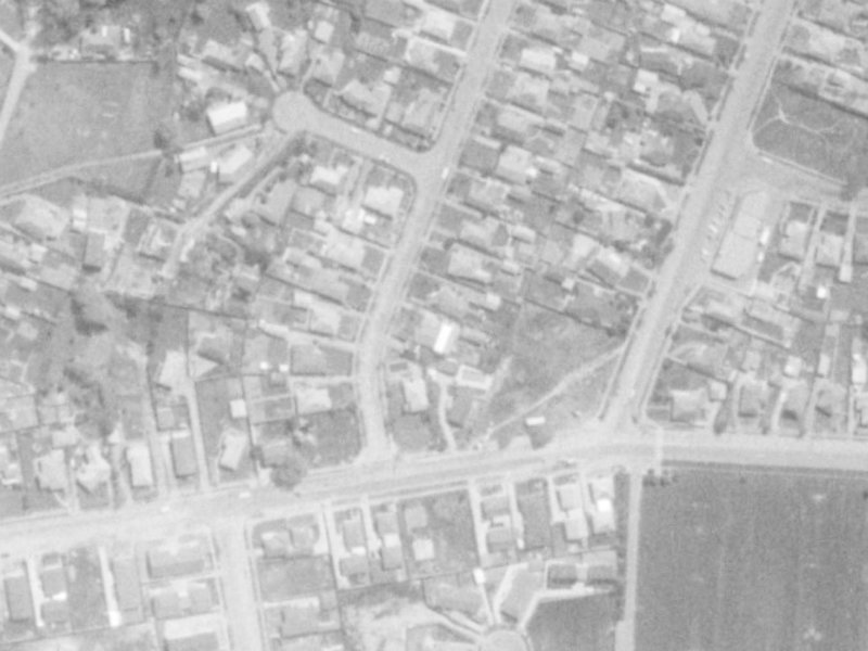 6 Brockham Street from the air, 1975-1979