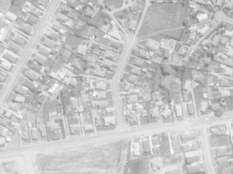 6 Larch Place from the air, 1975-1979