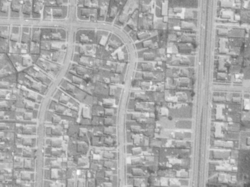 40A Lambeth Crescent from the air, 1975-1979