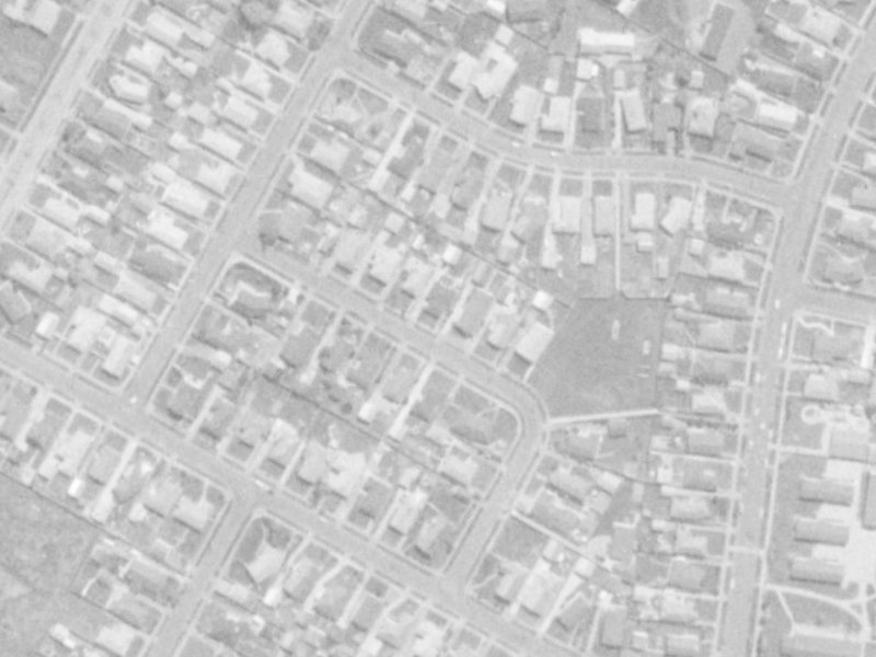 16 Stretton Street from the air, 1975-1979