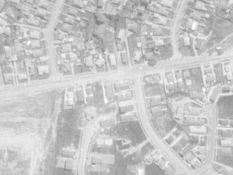 62 Veitches Road from the air, 1975-1979