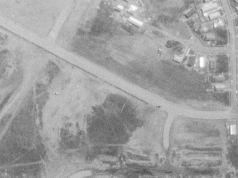 55 Parkwood Place from the air, 1975-1979