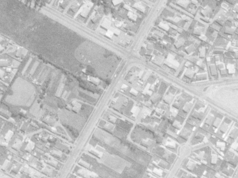 106 Highsted Road from the air, 1975-1979