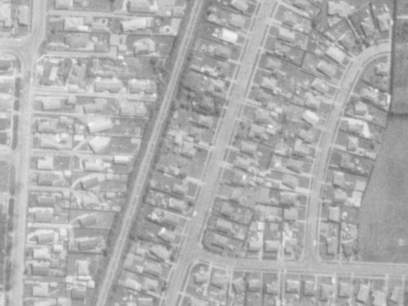 23 Uxbridge Street from the air, 1975-1979