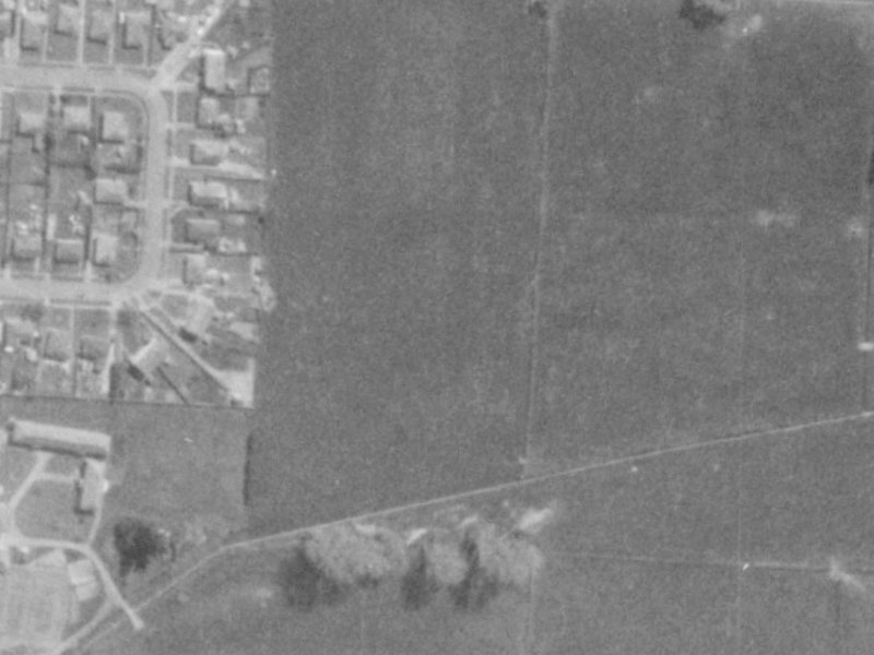 72 Regency Crescent from the air, 1975-1979
