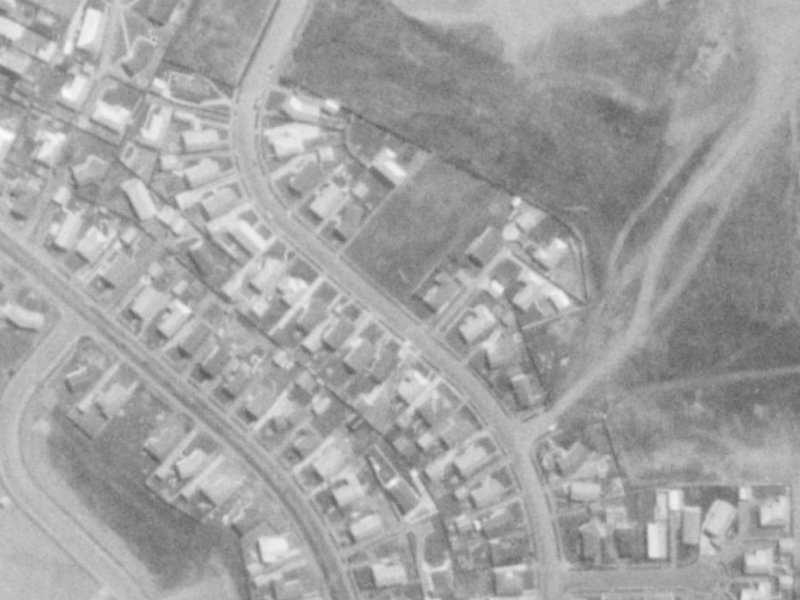 61 Cottonwood Street from the air, 1975-1979