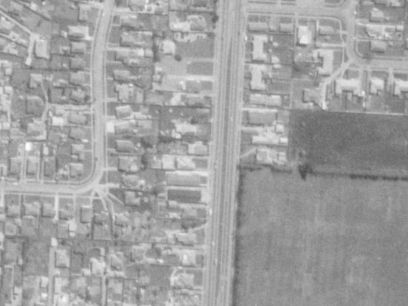 205A Main North Road from the air, 1975-1979