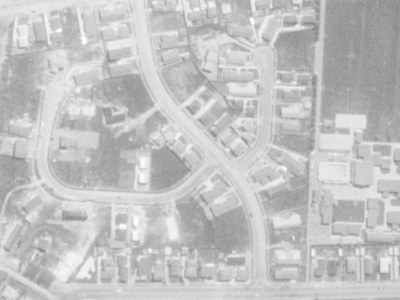 19B Northfield Road from the air, 1975-1979