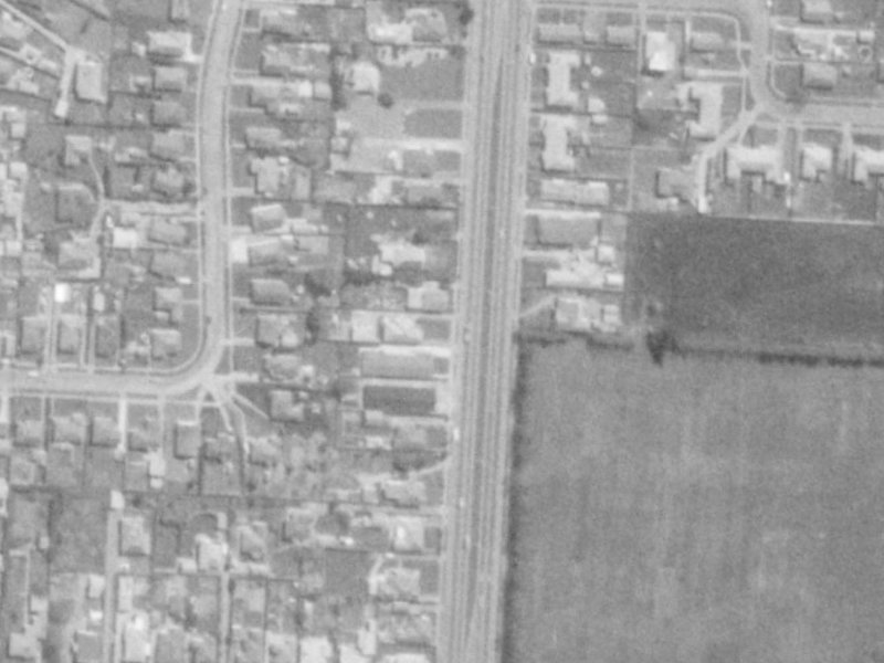 205 Main North Road from the air, 1975-1979