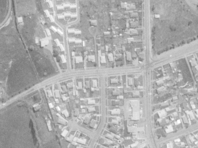 216 Mairehau Road from the air, 1975-1979