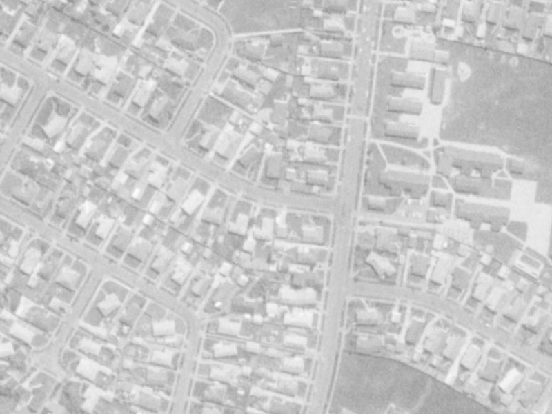 1A Fairford Street from the air, 1975-1979