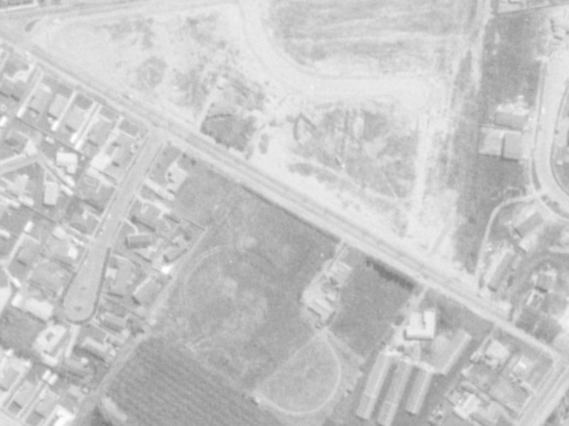 201A Sawyers Arms Road from the air, 1975-1979