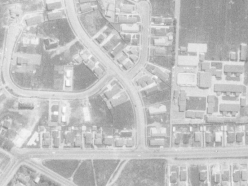 9B Northfield Road from the air, 1975-1979