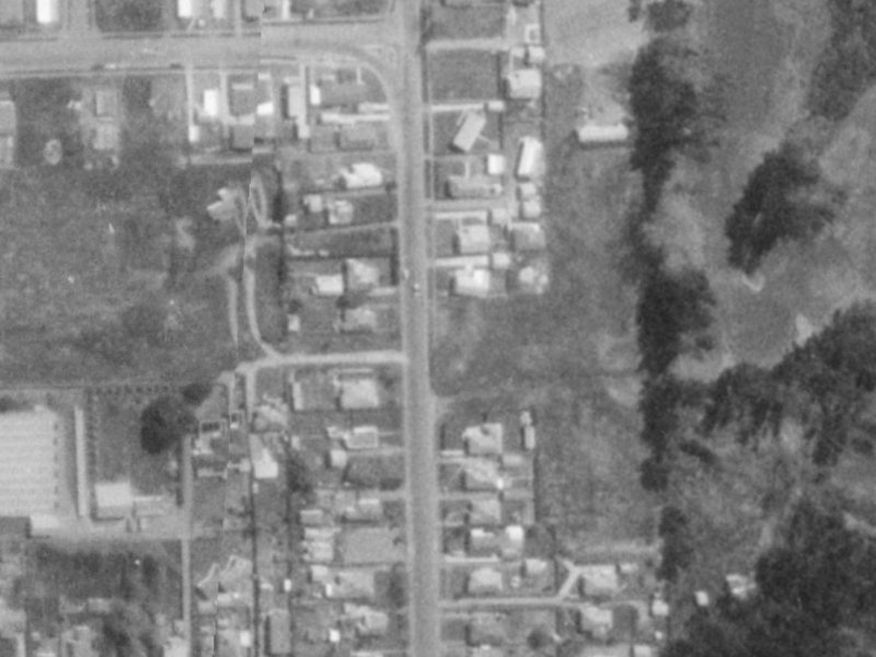 438 Bower Avenue from the air, 1975-1979