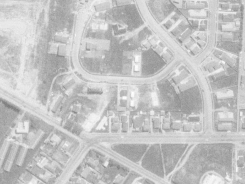 15A Brogar Place from the air, 1975-1979