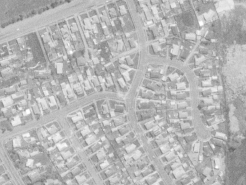 20 Staffordshire Street from the air, 1975-1979