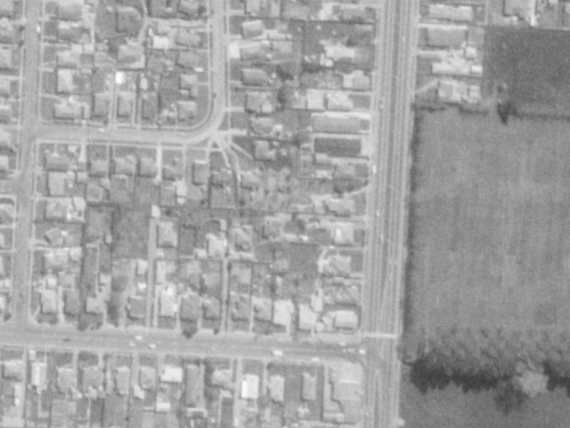 197A Main North Road from the air, 1975-1979