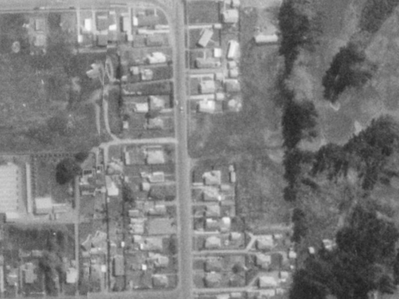 1 Florance Place from the air, 1975-1979