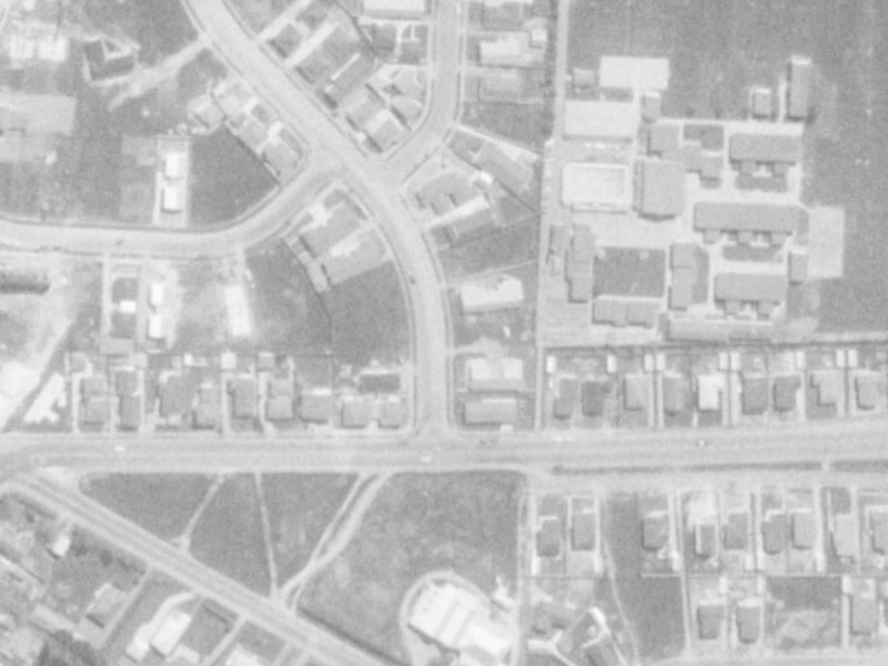 6A Northfield Road from the air, 1975-1979