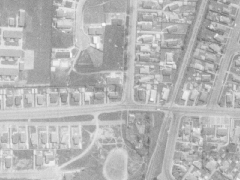 116 Northcote Road from the air, 1975-1979
