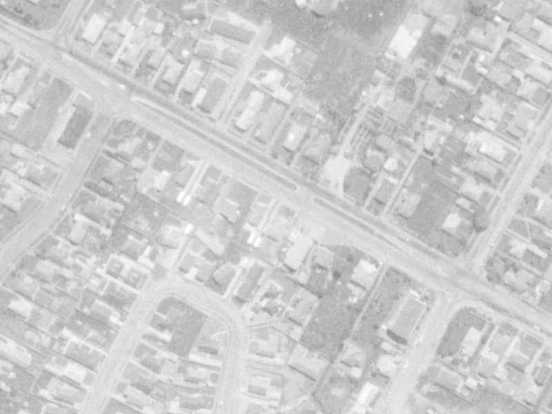 419 Harewood Road from the air, 1975-1979