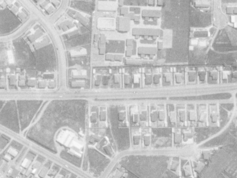 140 Northcote Road from the air, 1975-1979