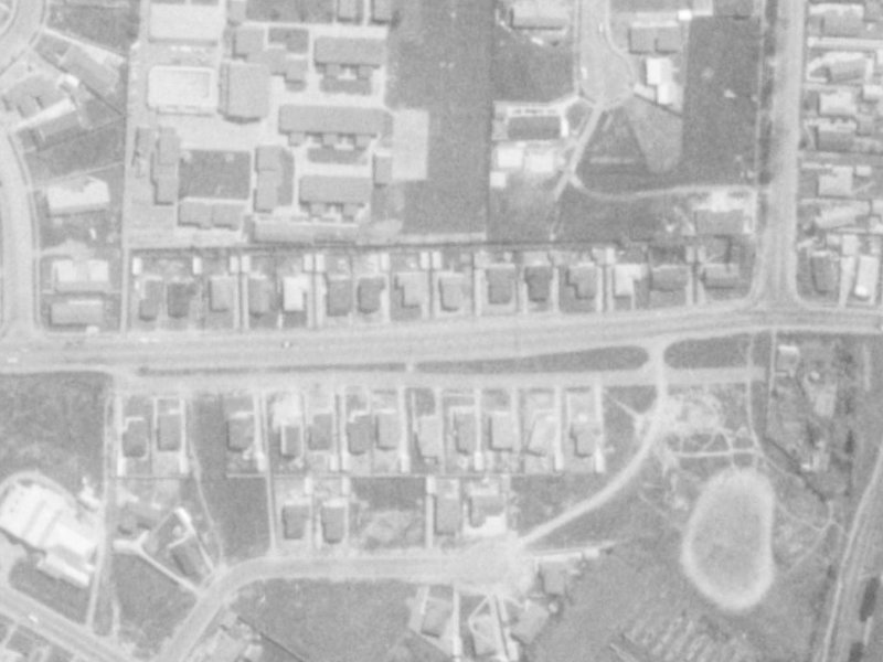 128 Northcote Road from the air, 1975-1979