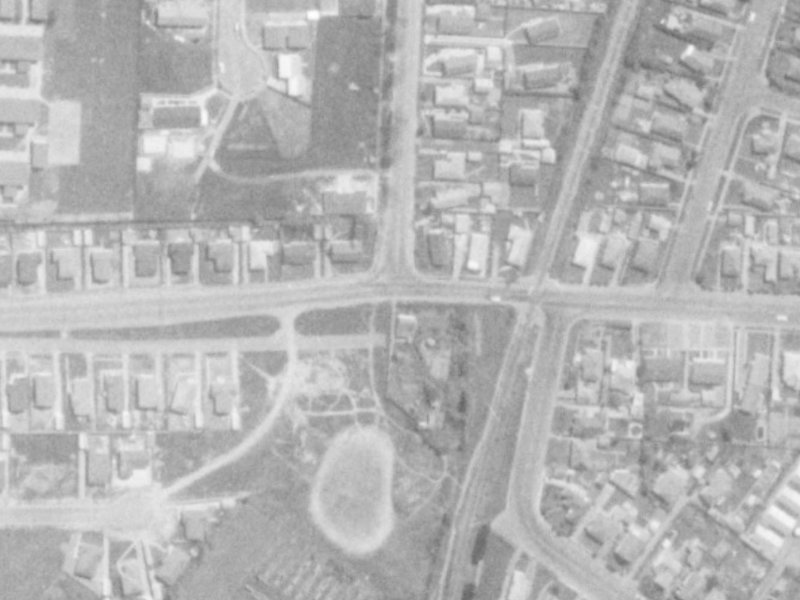 Cavendish Road from the air, 1975-1979