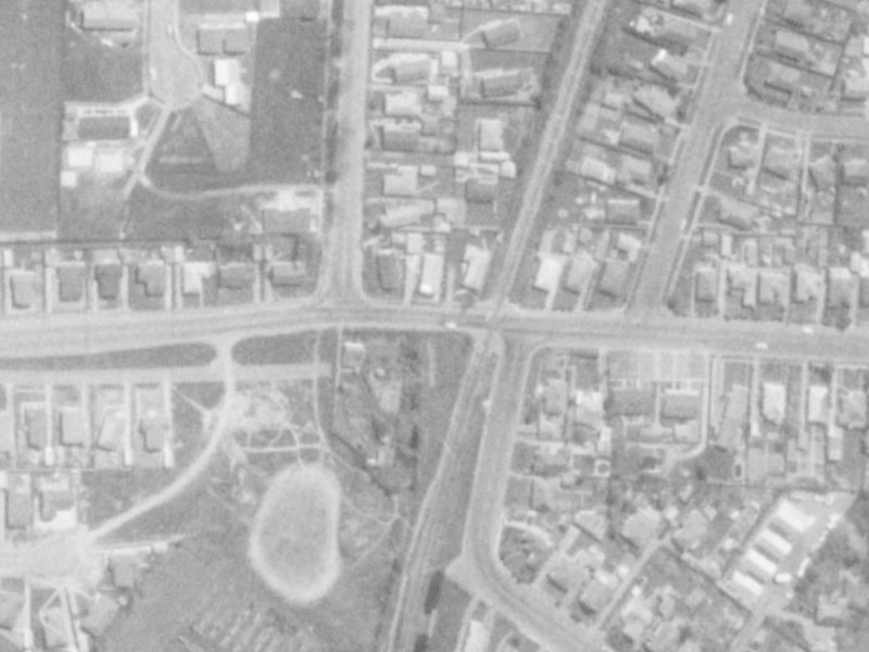 110 Northcote Road from the air, 1975-1979