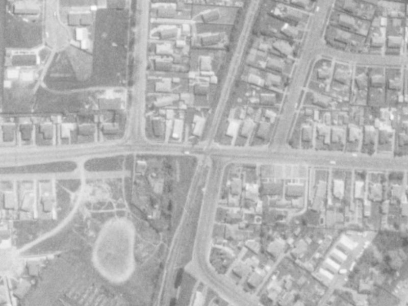 87 Northcote Road from the air, 1975-1979