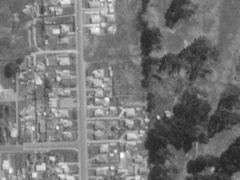 6A Florance Place from the air, 1975-1979